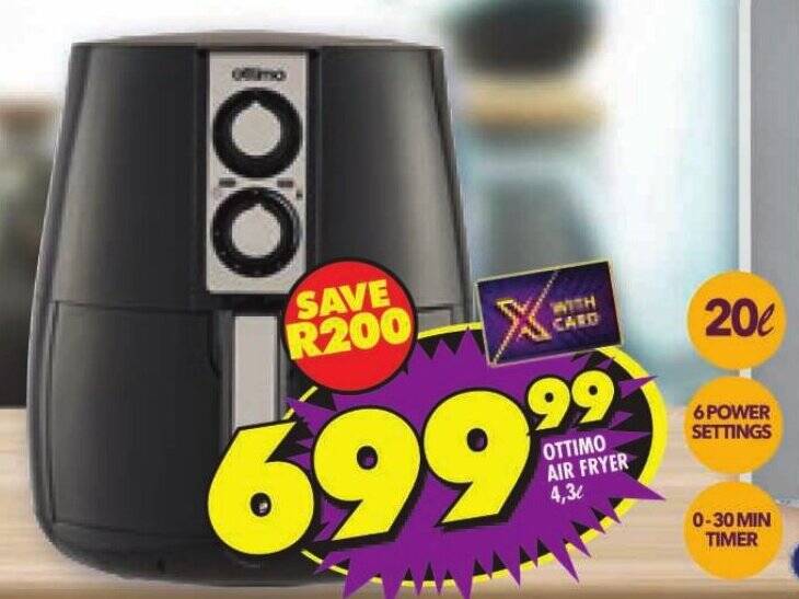 OTTIMO AIR FRYER 4,3L offer at Shoprite