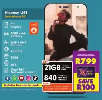 Shoprite Hisense U61 Smartphone 3G offer