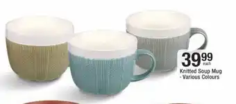 Checkers Knitted Soup Mug offer