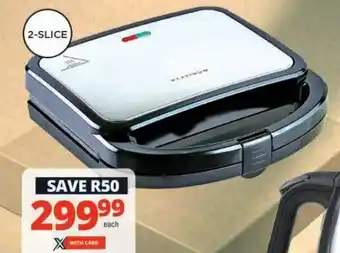Platinum Sandwich Maker -2-Slice