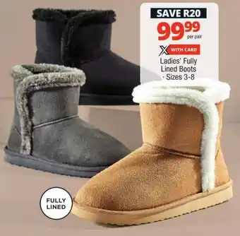 Checkers Ladies' Fully Lined Boots offer