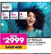 Game Hisense 32(81cm) HD Ready Smart TV 32A4K offer