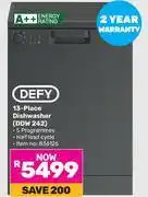 Game Defy 13 Place Dishwasher DDW 242 offer