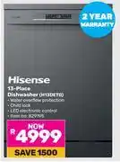 Game Hisense 13 Place Dishwasher H13DETG offer