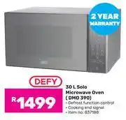 Game Defy 30L Solo Microwave Oven DMO 390 offer