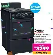 Game Univa 4 Plate Electric Stove 500mm U405-1 offer