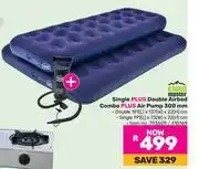 Game Campmaster Single Plus Double Airbed Combo Plus Air Pump 300mm offer