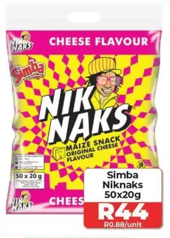 1UP Simba Niknaks 50x20g offer