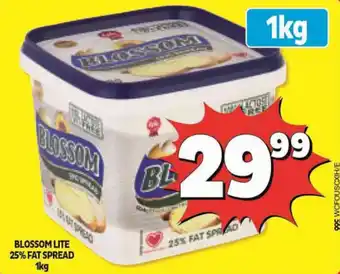 Usave BLOSSOM LITE 25% FAT SPREAD 1kg offer