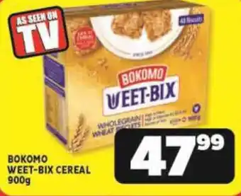 Usave BOKOMO WEET-BIX CEREAL 900g offer