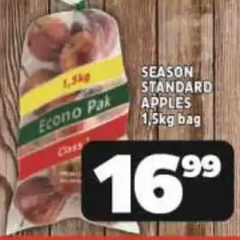 Usave SEASON STANDARD APPLES 1.5kg bag offer