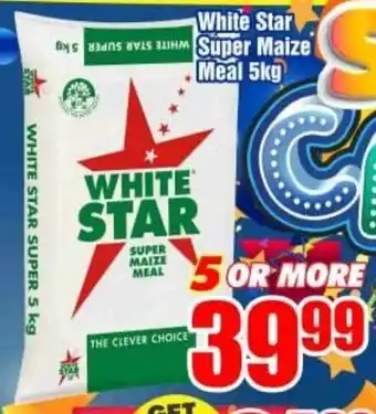 Three Star Cash and Carry White Star Super Maize meal 5kg offer
