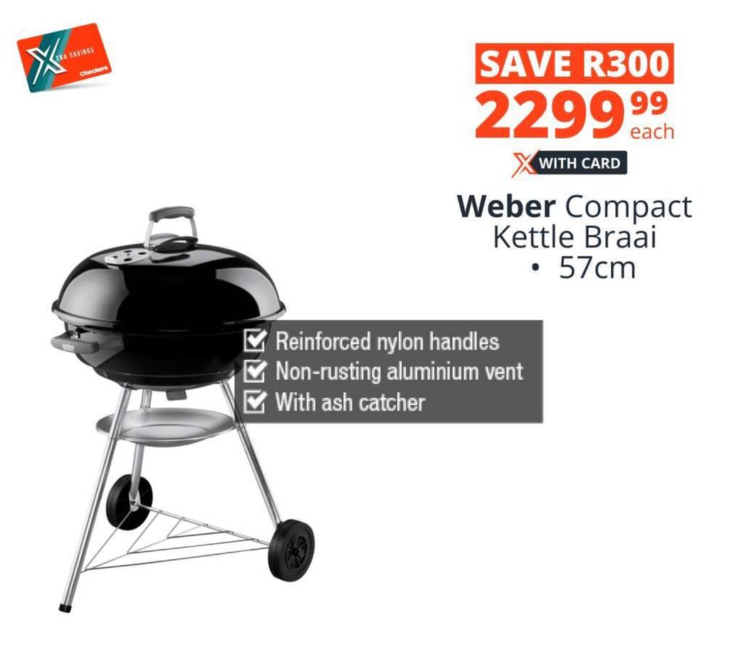 er Compact Kettle Braai offer at Checkers