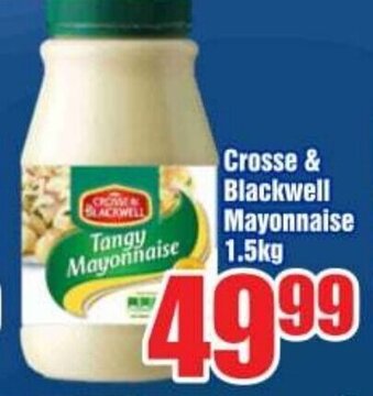 Three Star Cash and Carry Crosse & Blackwell Mayonnaise 1.5kg offer