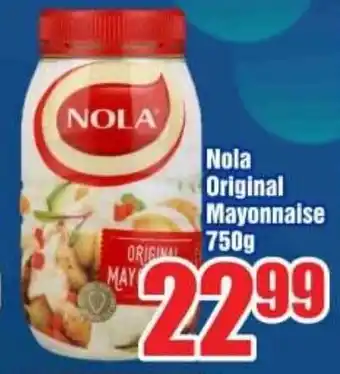 Three Star Cash and Carry Nola Original Mayonnaise 750g offer