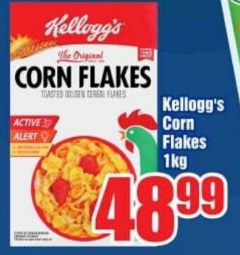 Three Star Cash and Carry Kellogg's Corn Flakes 1kg offer