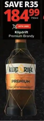 Checkers Klipdrift Premium Brandy offer