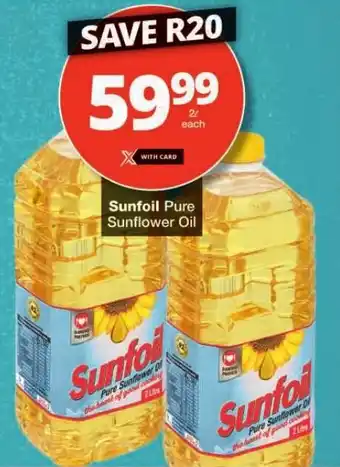 Checkers Sunfoil Pure Sunflower Oil offer