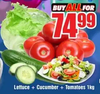Lettuce + Cucumber + Tomatoes 1kg