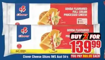 Three Star Cash and Carry Clover Cheese Slices IWS Asst 54,s offer