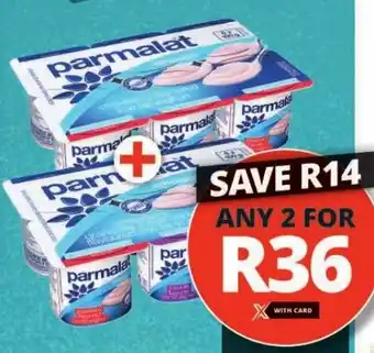 Checkers Parmalat Smooth Yoghurt All Variants 2 x 6x100g per pack offer