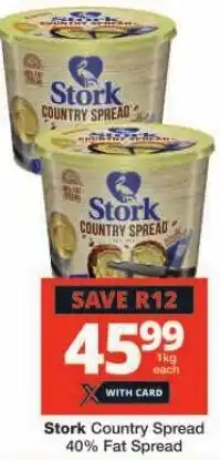 Checkers Stork Country Spread 40% Fat Spread offer