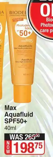 Dis-Chem Bioderma Max Aquafluid SPF50+-40ml offer