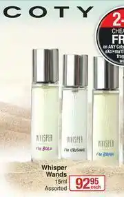 Dis-Chem Coty Whisper Wands Assorted-15ml Each offer