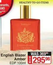 Dis-Chem Yardley London English Blazer Amber EDP-100ml offer