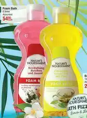 Dis-Chem Nature's Nourishment Foam Bath Assorted-2Ltr Each offer