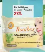 Dis-Chem Nature's Nourishment Facial Wipes 24 Wipes Assorted-Each offer