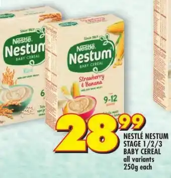 Shoprite NESTLÉ NESTUM STAGE 1/2/3 BABY CEREAL all variants offer