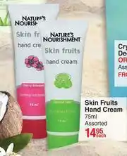 Dis-Chem Nature's Nourishment Skin Fruits Hand Cream Assorted-75ml Each offer