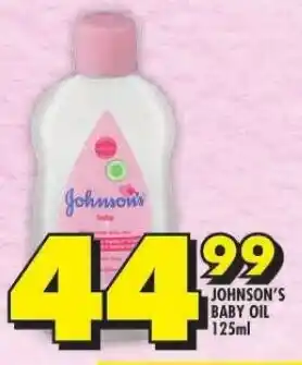 Shoprite JOHNSON'S BABY OIL 125ml offer