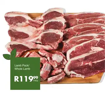 Save Lamb Pack/ Whole Lamb offer