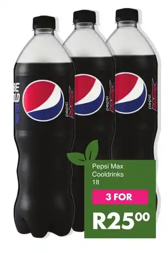 Save Pepsi Max Cooldrinks 1lt offer