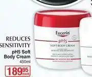 Dis-Chem Eucerin Reduces Sensitivity PH5 Soft Body Cream-450ml Each offer