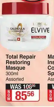 Dis-Chem L'Oreal Total Repair Restoring Masque Assorted-300ml offer