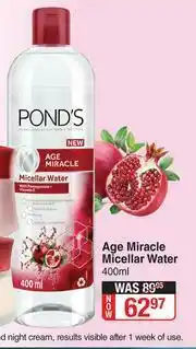 Dis-Chem Pond's Age Miracle Micellar Water-400ml offer