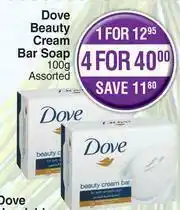 Dis-Chem Dove Beauty Cream Bar Soap Assorted-100g Each offer