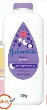 Dis-Chem Johnson's Bedtime Powder-400g Each offer