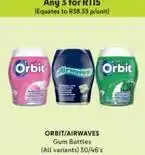 Makro Orbit/airwaves - gum bottles offer