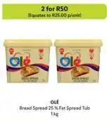 Makro Ole - bread spread 25 % fat spread tub offer