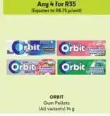 Makro Orbit - gum pellets offer