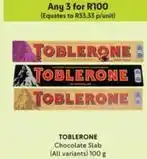 Toblerone - chocolate slab