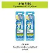 Makro Oral b - toothbrush bacteria blast 2-pack offer