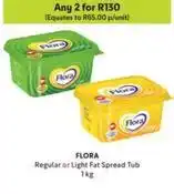 Makro Flora - regular or light fat spread tub offer