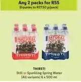 Makro Thirsti - still or sparkling spring water offer