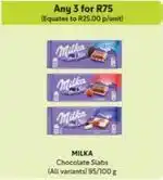 Milka - chocolate slabs