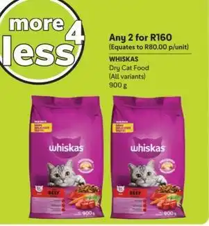 Makro Whiskas - dry cat food offer